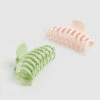 Clueless Claw Hair Clips 2 Pack Pop Green/Pink -Insight Shop 1 11265