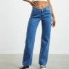 Emmy Low Rise V-Waist Straight Jeans Bright Blue -Insight Shop 1 11681