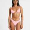 Classic Trangle Bikini Top In Pink 2 Classic Trangle Bikini Top In Pink -Insight Shop 1 12416