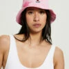 Mitchell & Ness Tie Dye Bulls Bucket Hat White/Pink -Insight Shop 1 13100
