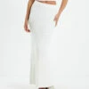 Bonnie Rib Knit Maxi Skirt White -Insight Shop 1 1490
