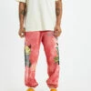 MARKET Smiley Look At The Bright Side Tie Dye Sweatpants Pink -Insight Shop 1 15235