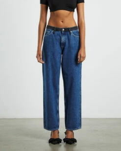 Calvin Klein 90s Straight Leg Jeans Dark Blue/Black