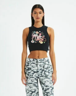 Afends Josie Dalston Recycled Tank Top Black