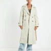 Tamika Trench Coat Stone