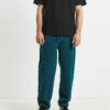 Wide Boy Contrast Stitch Jeans Pine Green -Insight Shop 1 18338