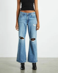 Levis Baggy Boot Jeans Flea Market Find Blue