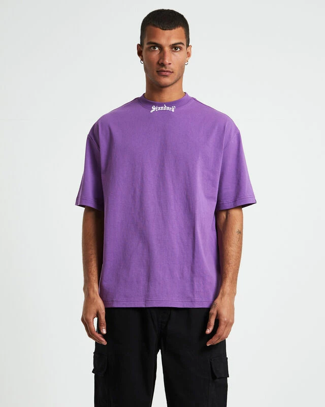 Crow T-shirt Purple 3 Crow T-shirt Purple