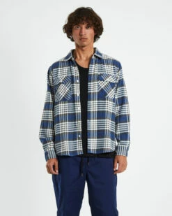 Brixton Bowery Long Sleeve Flannel Pacific Multi