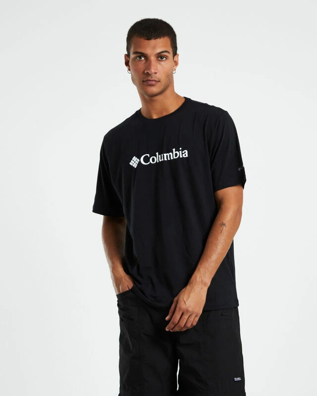 Columbia Basic Logo Short Sleeve T-Shirt Black 3 Columbia Basic Logo Short Sleeve T-Shirt Black