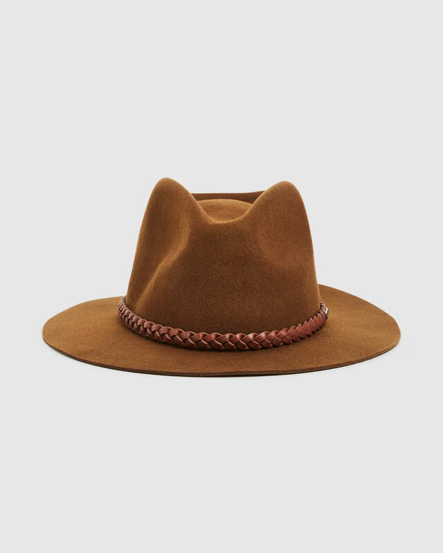 Brixton Messer Western Fedora Coffee 3 Brixton Messer Western Fedora Coffee