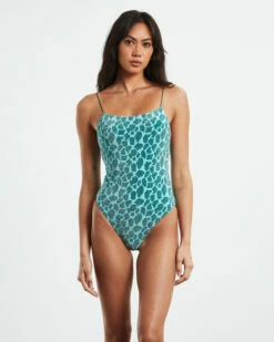 One Piece Oceana Lurex Blue
