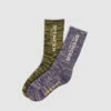 Burnside Space Marle Socks 2 Pack Purple/Brown -Insight Shop 1 23501