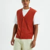 Levis Rincon Button Down Vest Roobios Orange -Insight Shop 1 23509