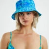 Insight Kailani Tropical Nylon Bucket Hat Blue -Insight Shop 1 23520