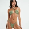 Leila Hawaiian Halter Bikini Set Green