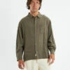 Harrison Linen Long Sleeve Shirt Olive Green 2 Harrison Linen Long Sleeve Shirt Olive Green -Insight Shop 1 23895