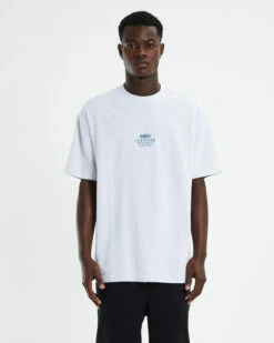 Court Short Sleeve T-Shirt Frost Marle Grey