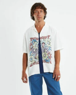 Insight Panic Short Sleeve Resort Shirt Off White