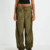 Leoni Parachute Tech Pants Khaki -Insight Shop 1 24130