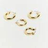 14k Classic Hoops Set Gold Plated -Insight Shop 1 2449
