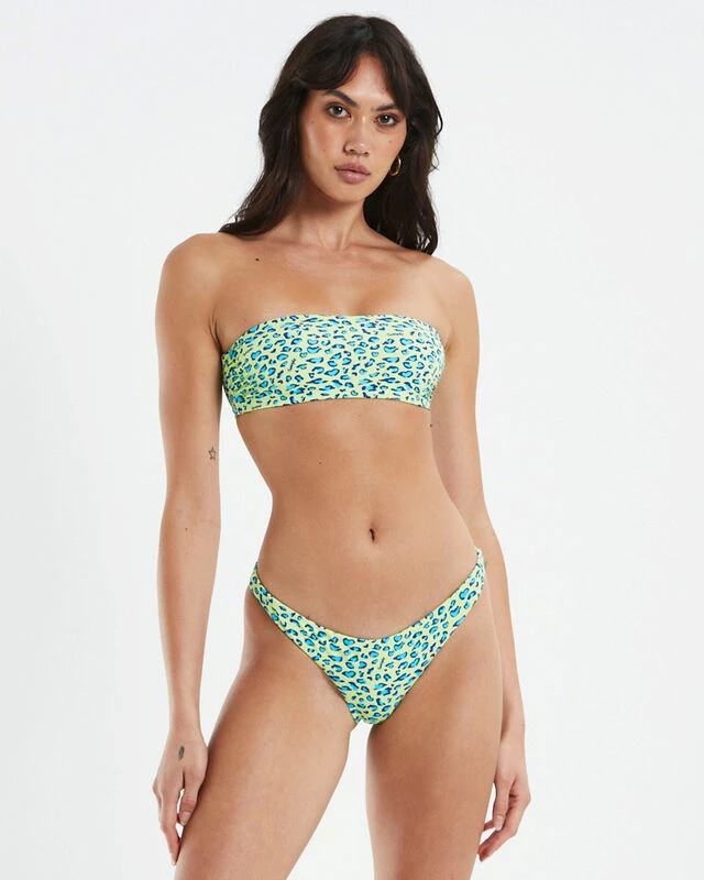 Insight Zaley Heart Leopard Bandeau Bikini Green 3 Insight Zaley Heart Leopard Bandeau Bikini Green