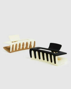 Splice Claw Clips White/Black