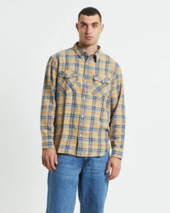 Levis Relaxed Fit Western Krishan Plaid Shirt Lark Multi