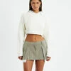 Betsy Shrunken Cable Knit Jumper White