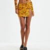 Cartia Mesh Wrap Skirt Orange 1 Cartia Mesh Wrap Skirt Orange -Insight Shop 1 26133