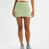 Libby Curve Front Skirt Green -Insight Shop 1 26151