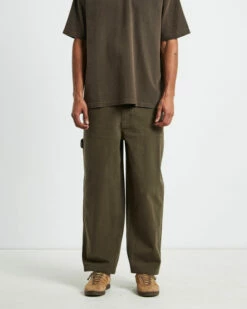 Herringbone Double Knee Pants Taupe