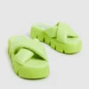 Steve Madden Broadcast Slides Neon Lime -Insight Shop 1 26863