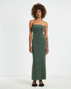 Sloane Seamless Maxi Tube Dress Green