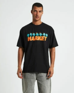 MARKET Keep Going T-shirt Vintage Black