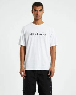 Columbia Basic Logo Short Sleeve T-Shirt White