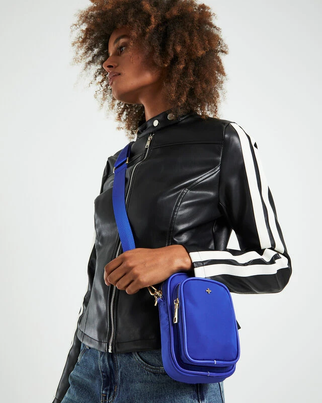 GP Exclusive - Didi Nylon Crossbody Bag Cobalt Blue/Gold 3 GP Exclusive - Didi Nylon Crossbody Bag Cobalt Blue/Gold