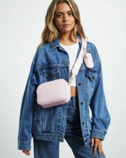 Justice Bag Pink Pebble/Gold