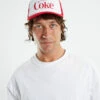AMERICAN NEEDLE Enjoy Coke Sinclair Trucker Hat Red/White