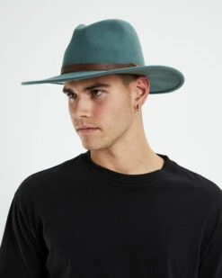 Brixton Field Proper Hat Dark Forest Green