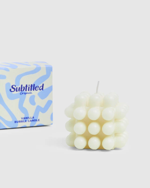 Bubble Candle Creamy Vanilla 3 Bubble Candle Creamy Vanilla