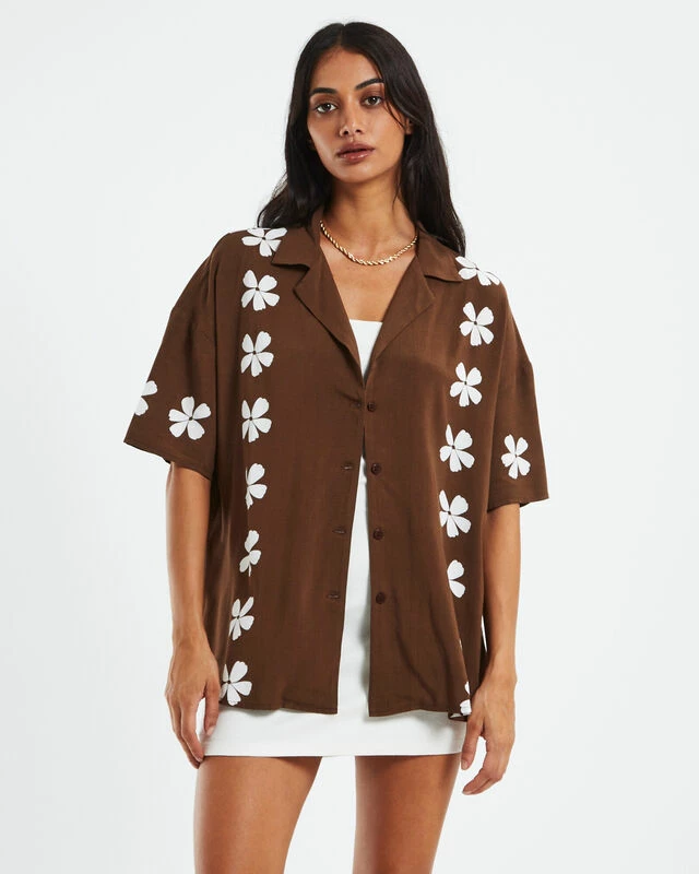 Cali Resort Shirt Chocolate Brown 3 Cali Resort Shirt Chocolate Brown