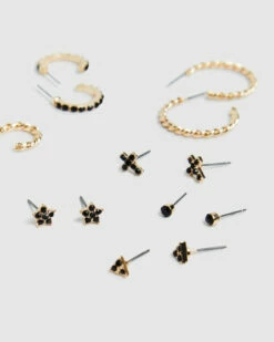 Stella Earring Pack Gold