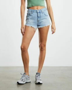 BDG Urban Outfitters Cheeky Shorts Bleached Blue