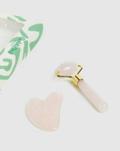 Rose Quartz Face Roller & Gua Sha Set