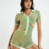 Allegra Fitted Knit Romper Green -Insight Shop 1 30284
