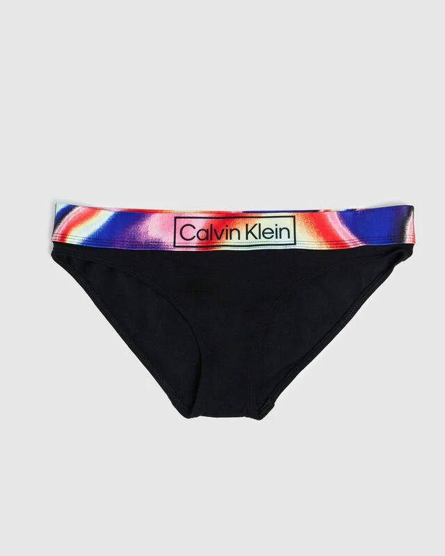 Calvin Klein Reimagined Heritage Cotton Pride Bikini Undies Black 3 Calvin Klein Reimagined Heritage Cotton Pride Bikini Undies Black