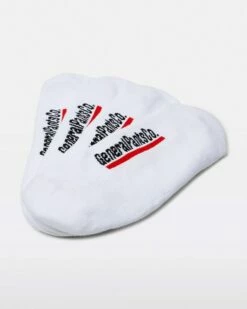 Unisex Invisible Socks 4 Pack White