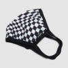 Insight Tripped Out Check Face Mask Black/White