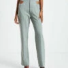 Lori Cut Out Tailored Pants Green -Insight Shop 1 33635